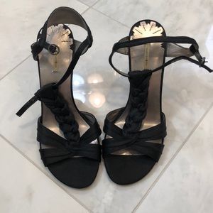 Black Max Studio strapping heels